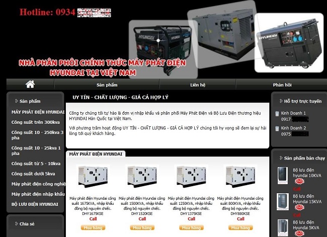 Website hàng không có giá bán lẻ